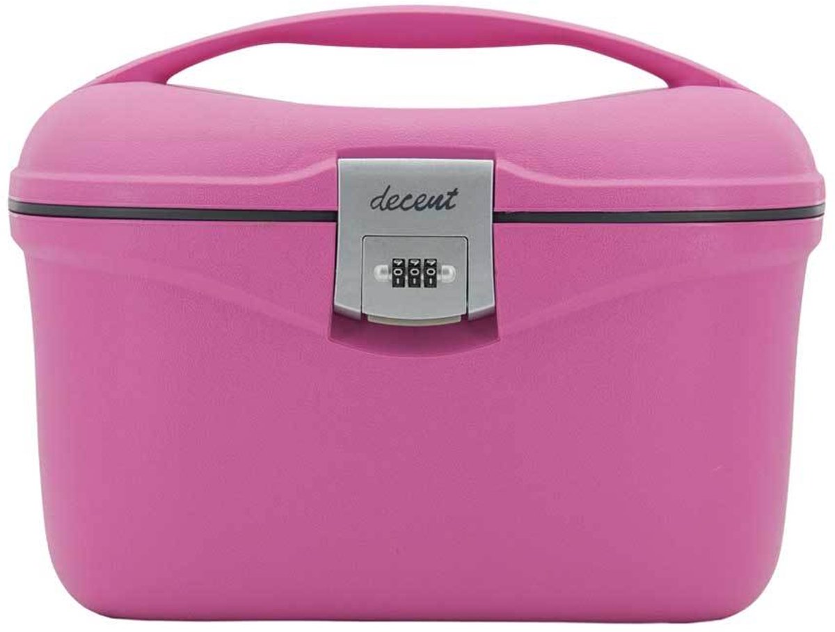 Decent SPORTIVO – Beautycase - Make Up koffer – Handbagage Reistas – Medicijnkist Waterbestendig - Opbergbox voor Pillen en Medicijnen - Nagelkoffer – FUCHSIA
