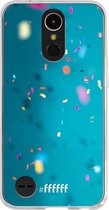 LG K10 (2017) Hoesje Transparant TPU Case - Confetti #ffffff