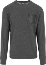 Urban Classics Sweater/trui -S- Contrast Pocket Grijs