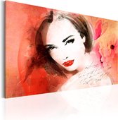 Schilderijen Op Canvas - Schilderij - Crimson Lady 120x80 - Artgeist Schilderij