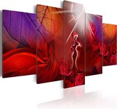 Schilderijen Op Canvas - Schilderij - Kiss from rose 200x100 - Artgeist Schilderij