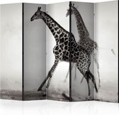 Kamerscherm - Scheidingswand - Vouwscherm - Giraffes II [Room Dividers] 225x172 - Artgeist Vouwscherm