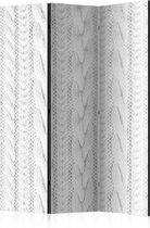 Kamerscherm - Scheidingswand - Vouwscherm - White Knit [Room Dividers] 135x172 - Artgeist Vouwscherm