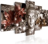 Schilderijen Op Canvas - Schilderij - Jewel of Meditation 100x50 - Artgeist Schilderij