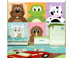 Fotobehang - Cheerful animals