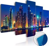 Schilderijen Op Canvas - Afbeelding op acrylglas - Nights in Dubai [Glass] 200x100 - Artgeist Schilderij