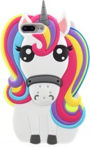 GadgetBay Rainbow Unicorn silicone case iPhone 7 Plus 8 Plus hoesje - Eenhoorn Regenboog