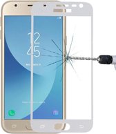 Voor Galaxy J3 (2017) (EU-versie) 0,26 mm 9H Oppervlaktehardheid 2,5 D gebogen zeefdruk Full Screen Gehard glas Screen Protector (wit)