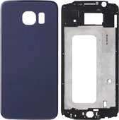 Volledige behuizing Cover (voorkant behuizing LCD Frame Bezel Plate + batterij achterkant) voor Galaxy S6 / G920F (blauw)