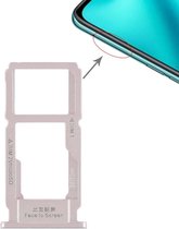 SIM-kaartvak + SIM-kaartvak / Micro SD-kaartvak voor OPPO R11 Plus (zilver)