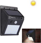 Wit licht buiten zonne-Motion Sensor licht 20 geleid voor erf / tuin / Home / oprit / trap / buiten Wall(Black)