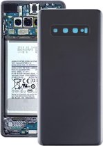 Batterij achterkant met cameralens voor Galaxy S10 + (zwart)