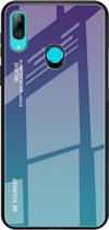 Voor Huawei P Smart Z Gradient Color Glass Case (paars)