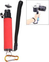 LED-flitslichthouder Spons Steadicam Handheld Monopod met Gimbal voor SLR-camera (rood)