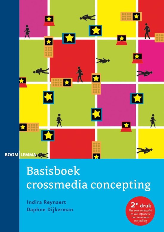 Cover van het boek 'Basisboek crossmedia concepting' van Indira Reynaert