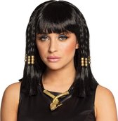 Boland - Pruik Cleo Zwart - Steil - Halflang - Vrouwen - Egyptenaar