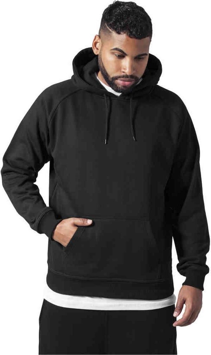 Urban Classics Blank Hoody Heren Trui met capuchon – XXL Zwart
