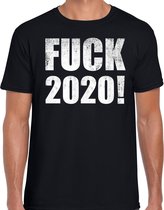 Fuck 2020 protest t-shirt zwart voor heren XL