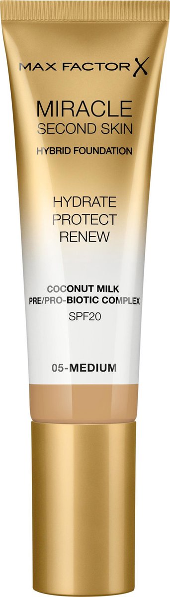 Max Factor Miracle Second Skin Foundation - 05 Medium