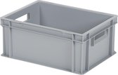 Stapelbak - Opbergbox - 400x300xH175mm - grijs