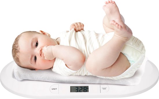 Grundig Babyweegschaal - Digitaal - 10 Gram Nauwkeurig - Max 20 Kilo -  Tare-Functie - Wit | bol.com