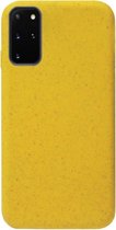 ADEL Tarwe Stro TPU Back Cover Softcase Hoesje Geschikt voor Samsung Galaxy S20 - Duurzaam afbreekbaar Milieuvriendelijk Geel