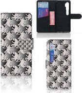 Book Wallet Case Xiaomi Mi Note 10 Pro Smartphone Hoesje Salamander Grey