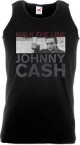 Johnny Cash Mouwloos shirt -M- Studio Shot Zwart