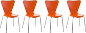 CLP Calisto - 4x Bezoekersstoel oranje