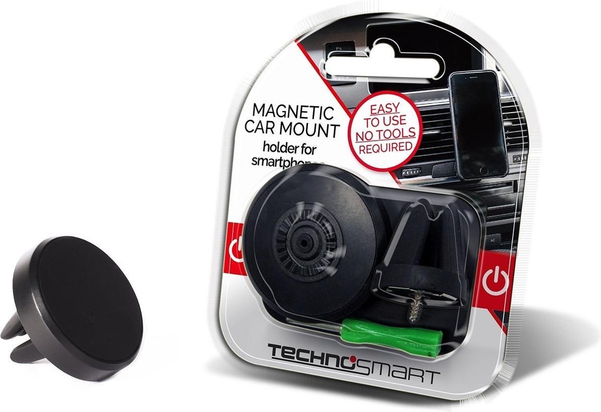 Magnetische Auto Telefoonhouder | Smartphone Houder Set | 360 Graden Draaibaar | Incl. Mini Schroevendraaier