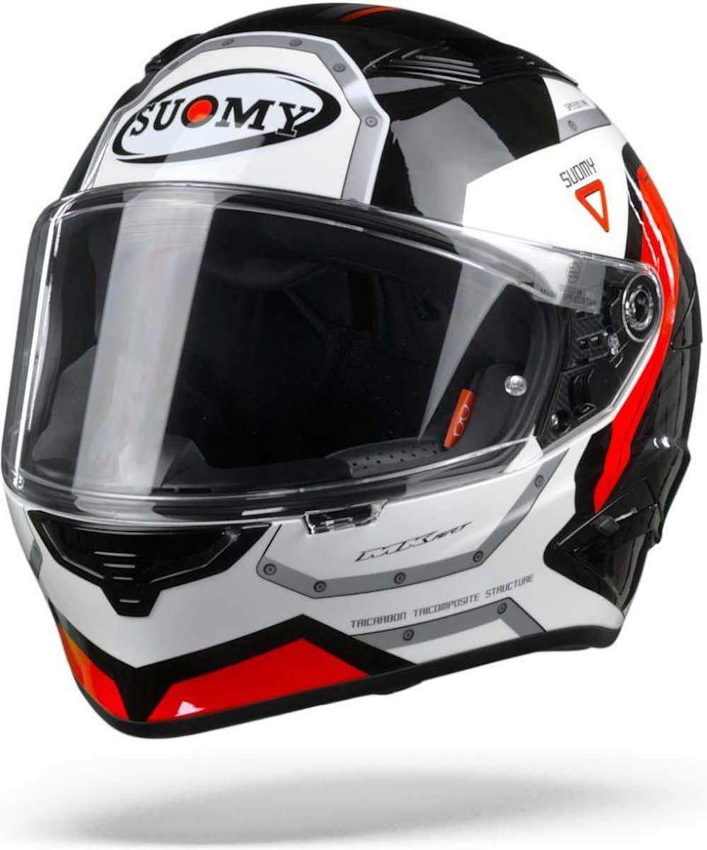 Suomy Speedstar Airplane White Red Full Face Helmet L