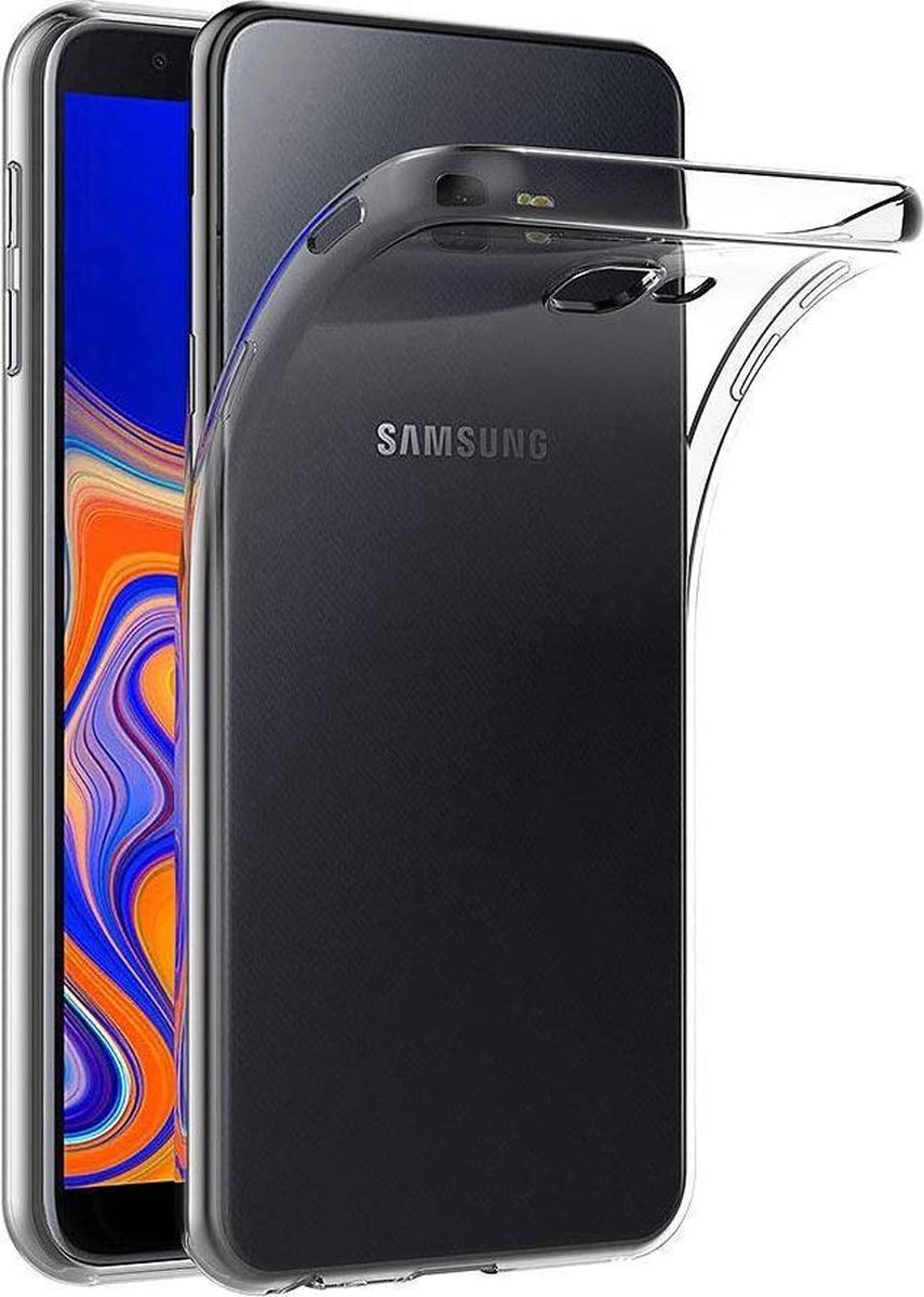 Soft Backcover Hoesje Geschikt voor: Samsung Galaxy J4 Plus 2018 - Silicone - Transparant