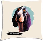 Basset Bleu de Gascogne sierkussen