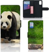Telefoontas Geschikt voor Samsung Galaxy A41 Hoesje Panda