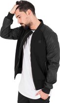 Urban Classics Bomber jacket -2XL- Cotton Leather Imitation Zwart