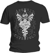 Avenged Sevenfold - Cloak & Dagger Heren T-shirt - XXL - Zwart