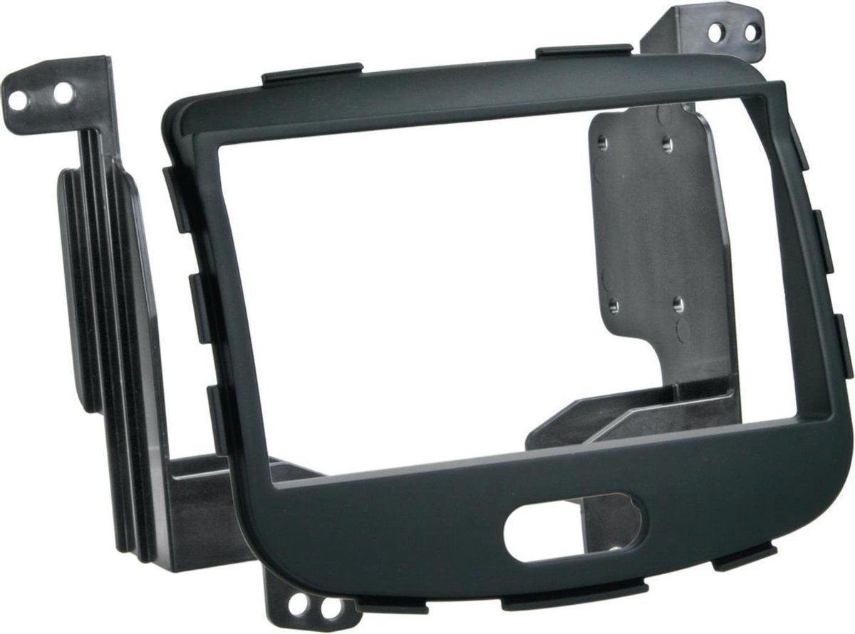 2-DIN Paneel geschikt voor Hyundai I10 2008-2013 - Kleur: Rubbertouch zwart