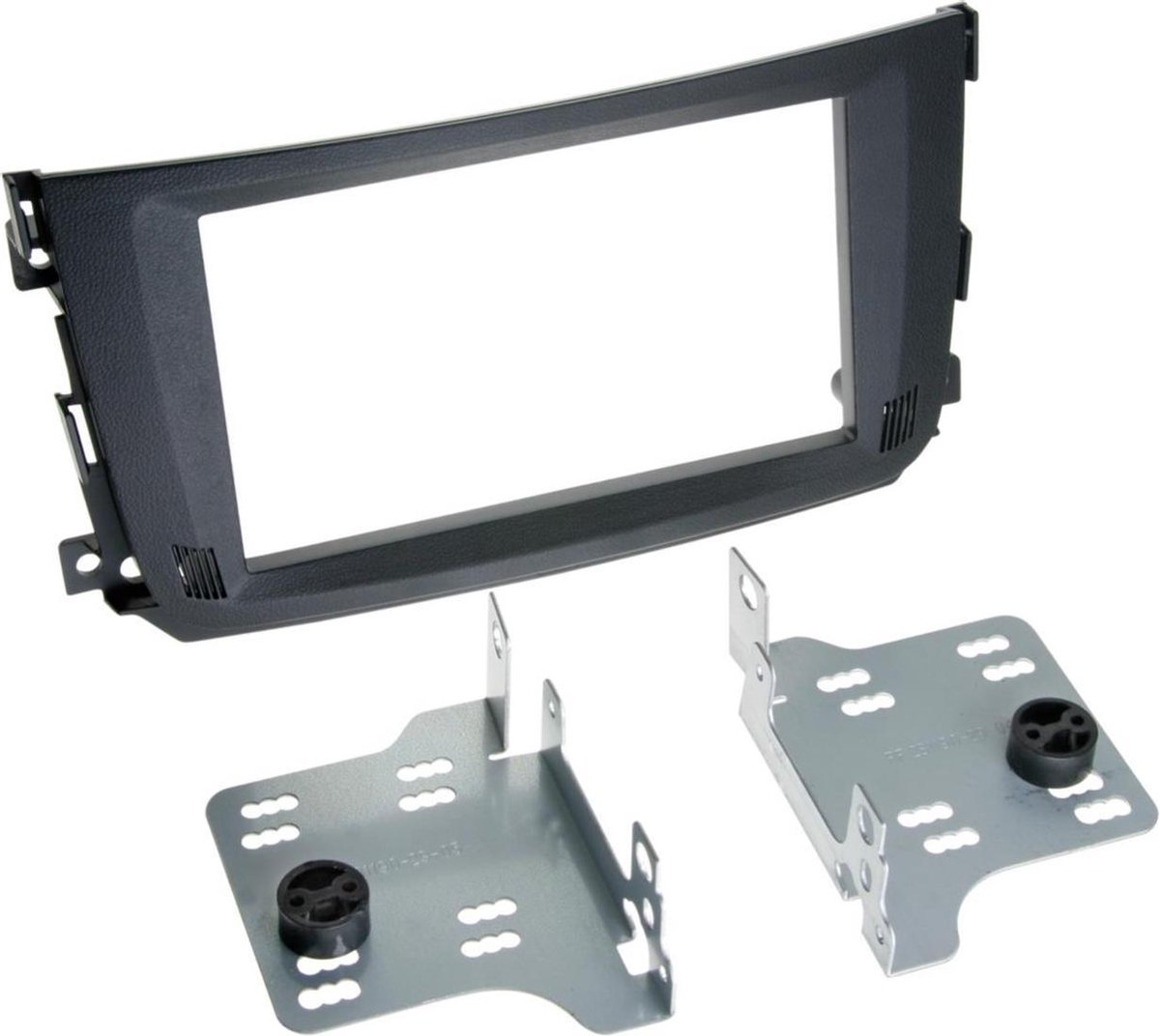 2-DIN Paneel geschikt voor Smart Smart For Two BR451 2010-2015 Kleur: Zwart