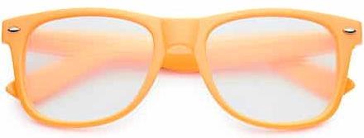 Freaky Glasses® - deluxe spacebril - festival bril - dames en heren - oranje