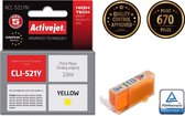 ActiveJet ACC-521YN INK voor Canon-printer; Canon CLI-521Y-vervanging; Opperste; 10 ml; geel.