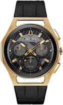 Bulova Curv 97A143 Horloge - Leer - Zwart - Ø 40 mm