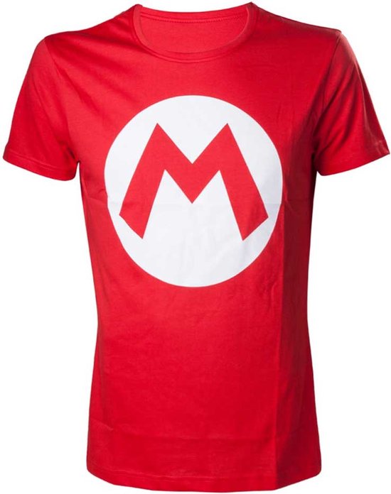 Nintendo - T-Shirt Men Mario with Logo, Red - M
