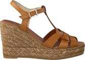 Kanna 20068 Sandalen - Met Sleehak - Dames - Cognac - Maat 40