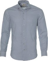 Hensen Overhemd - Body Fit - Blauw - S