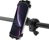 Azuri telefoonhouder voor op de fiets - Universeel - Zwart