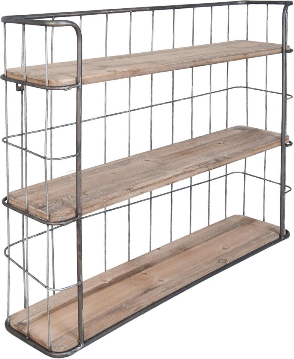 Wandrek 85x20x64 cm Bruin Hout