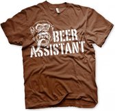 GAS MONKEY - T-Shirt Beer Assistant - Brown (XXXL)