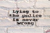 BANKSY Lying to the Police is Never Wrong Canvas Print