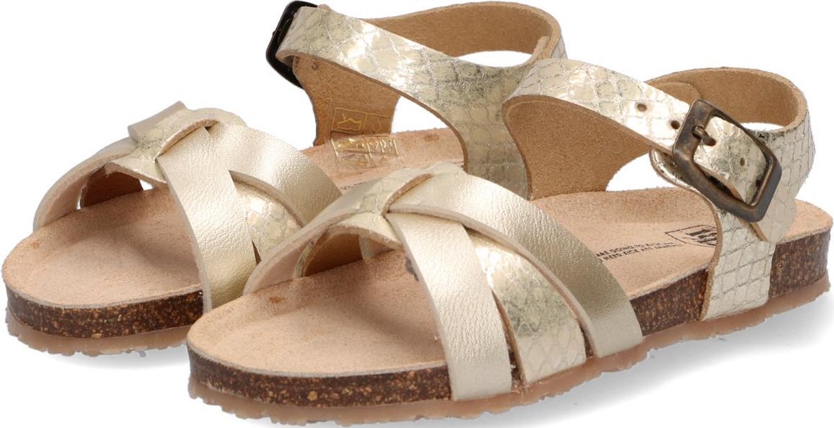Est1842 Est-1872C03 Meisjes - Maat 28 - Goud - Leer - Gesp - Kindersandalen  | bol.com