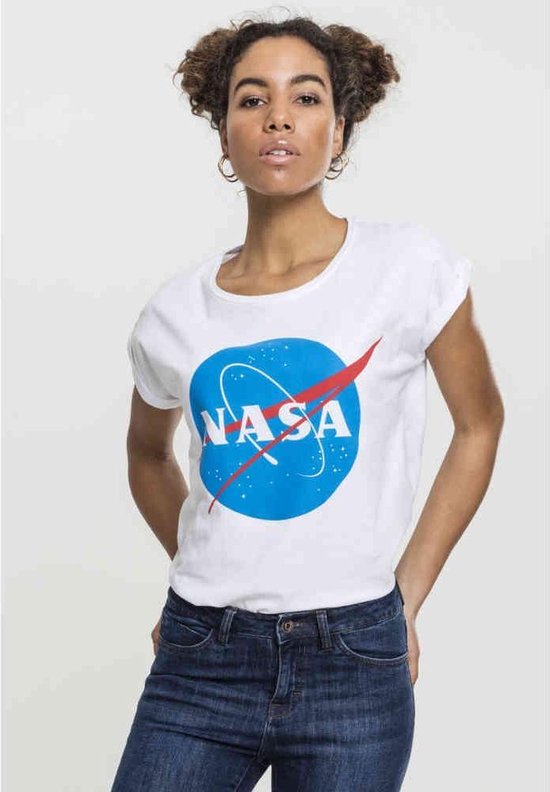 Mister Tee NASA - NASA Insignia Dames T-shirt - XL - Wit